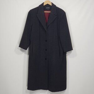 Vintage Donnybrook  Grey Wool Heavy Overcoat  Size 16